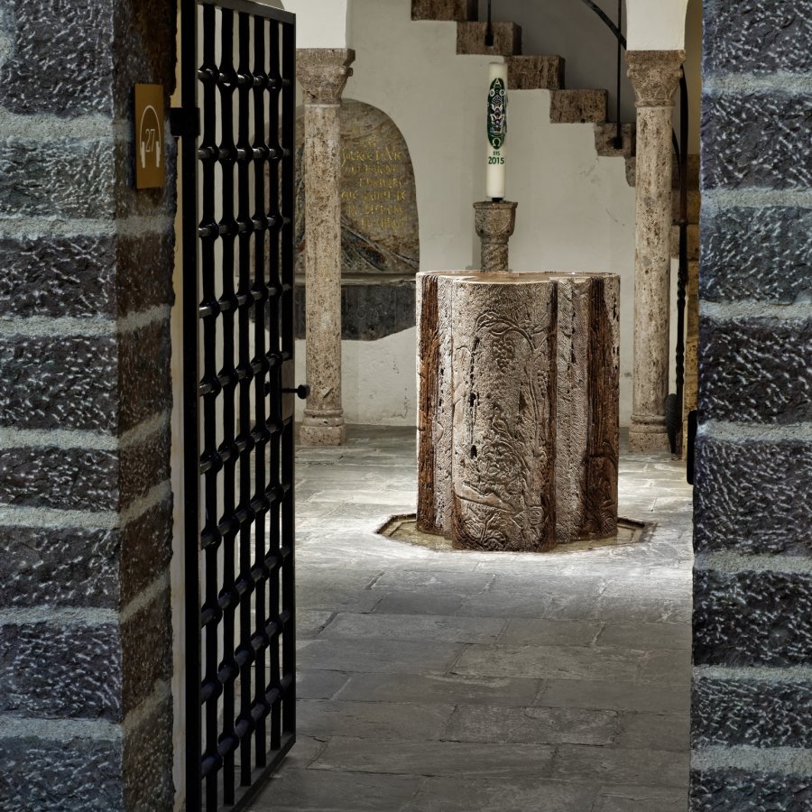 Abbaye de St-Maurice - Le baptistère moderne